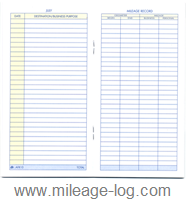 Vehicle Mileage Log